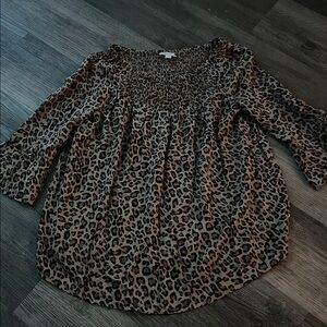Beachlunchlounge Leopard Print Blouse